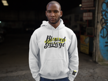 Load image into Gallery viewer, Blessed Hoodie with Sleeve Logo